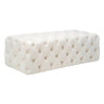 Kaylee 49" Velvet Ottoman