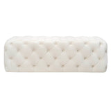 Kaylee 49" Velvet Ottoman