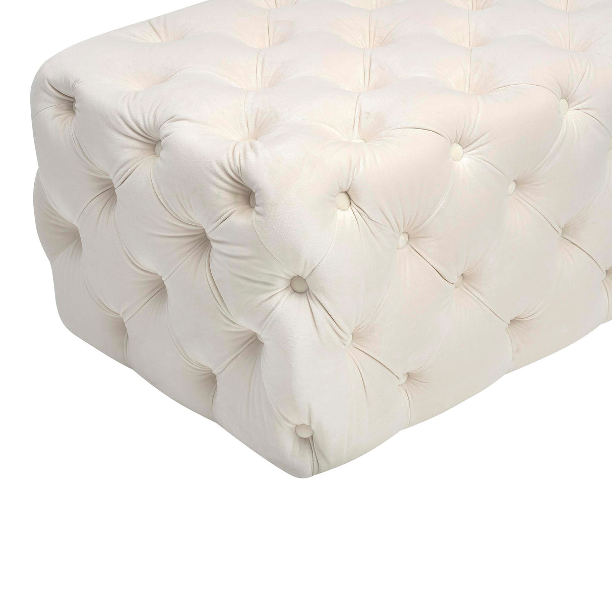 Kaylee 49" Velvet Ottoman
