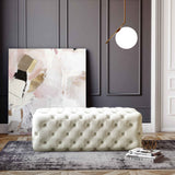 Kaylee 49" Velvet Ottoman