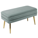 Ziva 31" Velvet Storage Bench