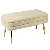 Ziva 31" Velvet Storage Bench