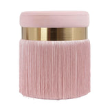 Melody Velvet Tasseled Ottoman