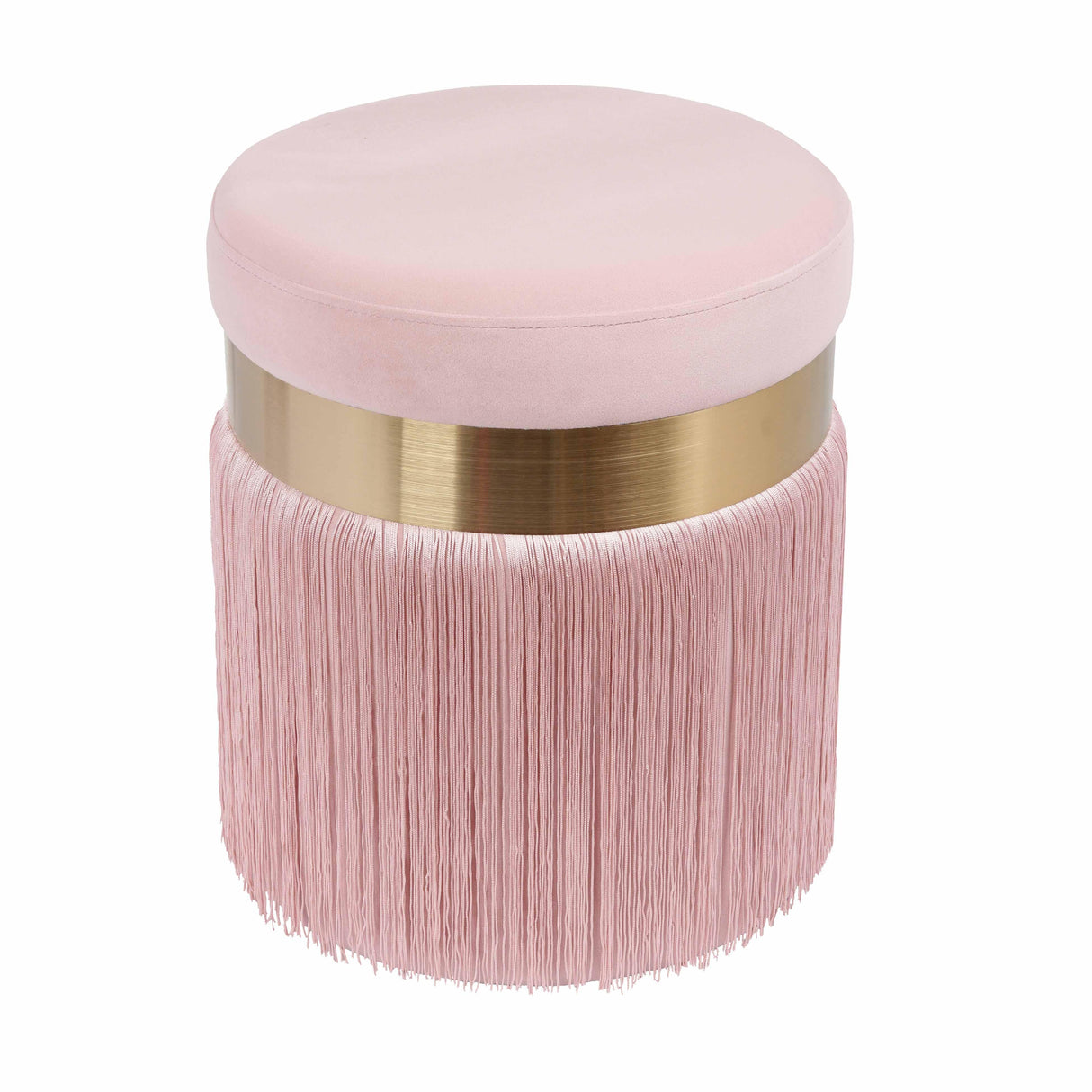 Melody Velvet Tasseled Ottoman