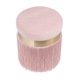 Melody Velvet Tasseled Ottoman
