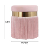 Melody Velvet Tasseled Ottoman