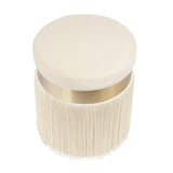 Melody Velvet Tasseled Ottoman