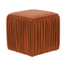 Morgan Pleated Velvet Ottoman