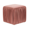 Morgan Pleated Velvet Ottoman