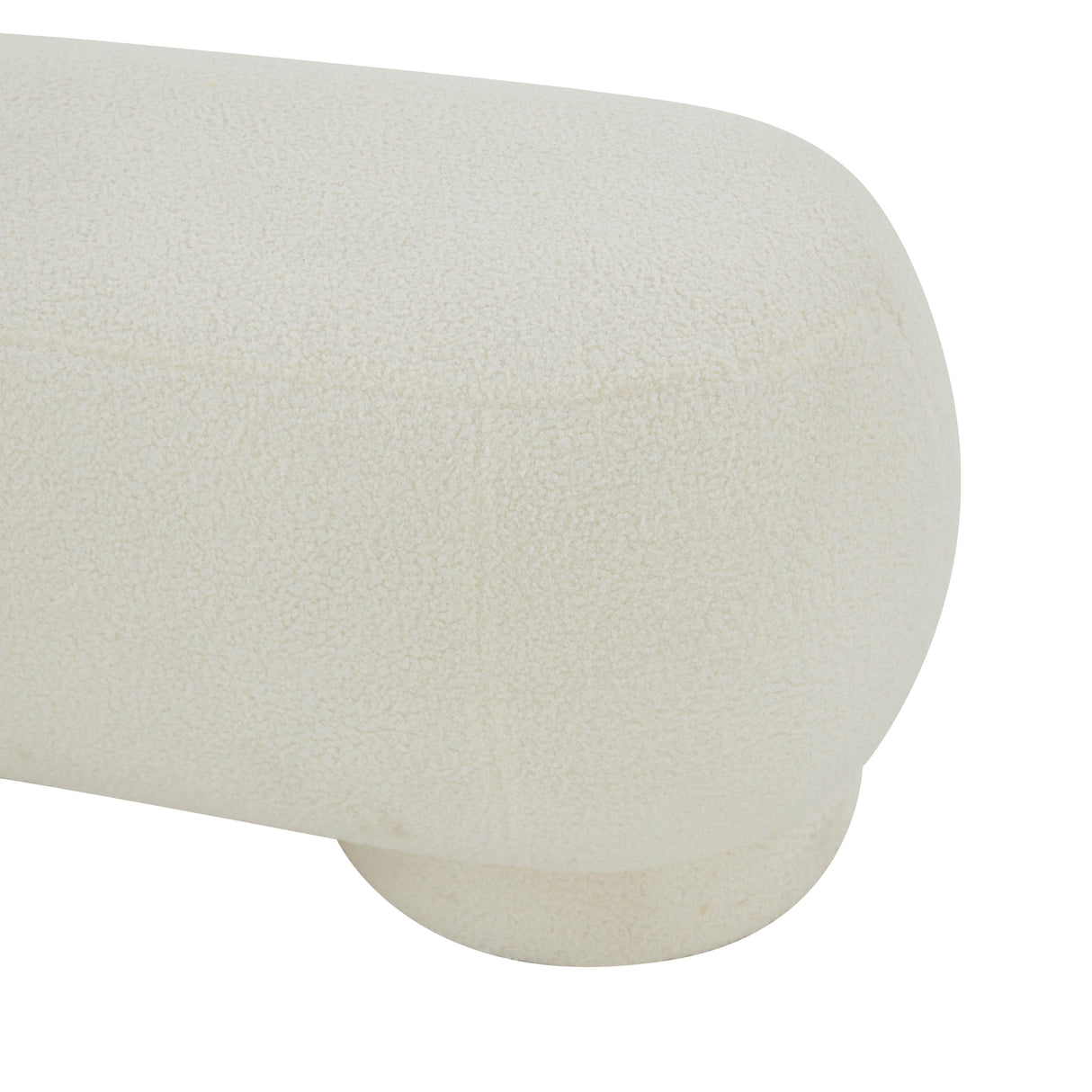 Mara 43" Vegan Shearling Ottoman