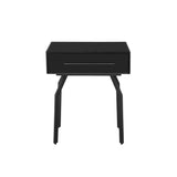 Santana Black Glass Side Table