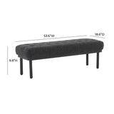 Olivia 53" Boucle Bench