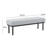 Olivia 53" Boucle Bench