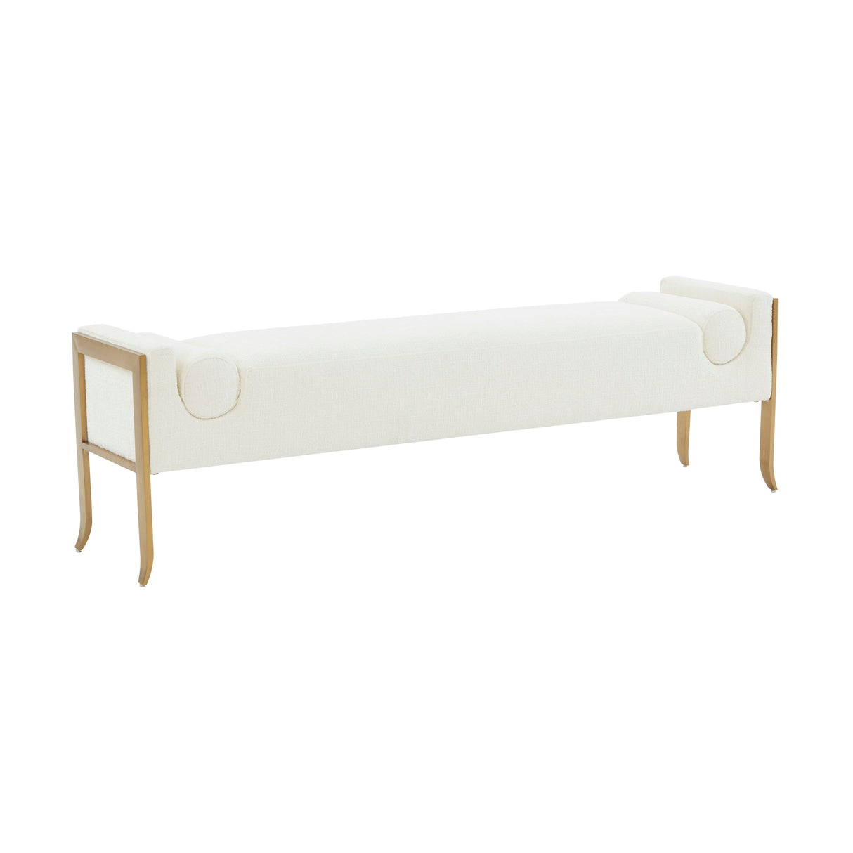Ines 67" Textured Velvet Bench