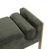 Ines 67" Textured Velvet Bench