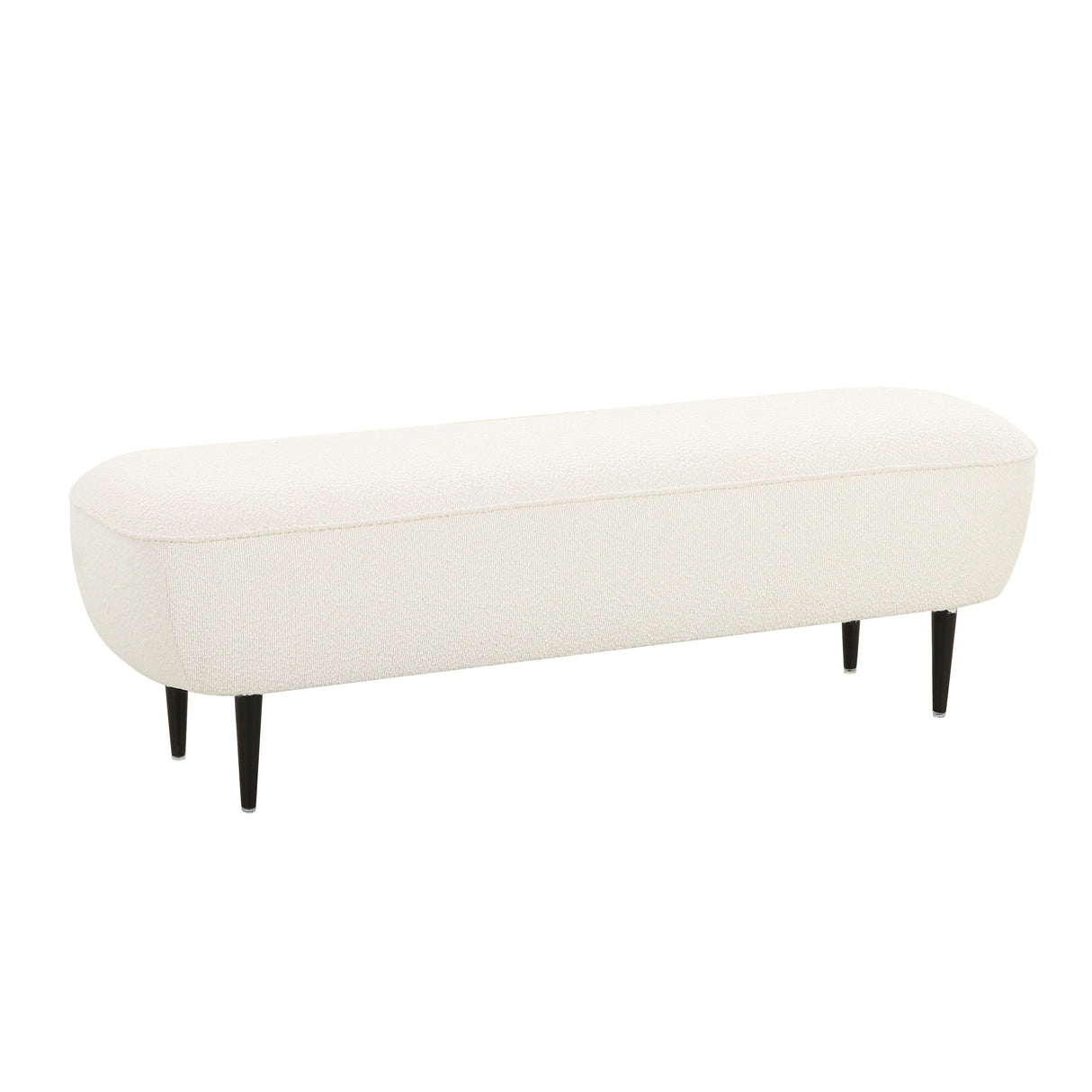 Denise 51" Cream Boucle Bench