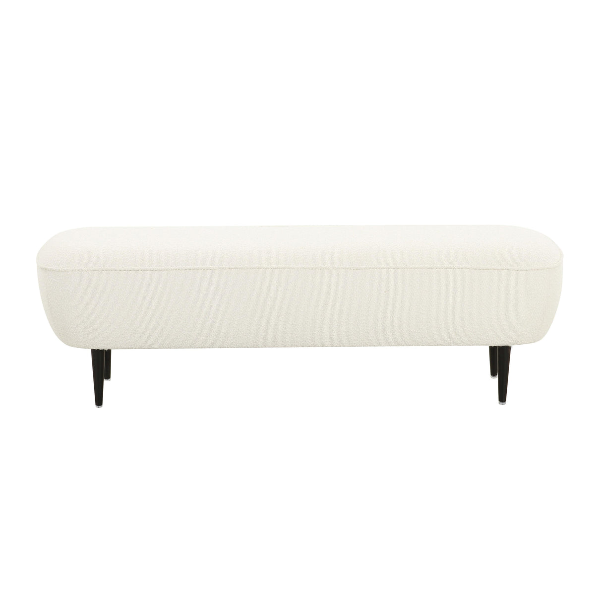 Denise 51" Cream Boucle Bench