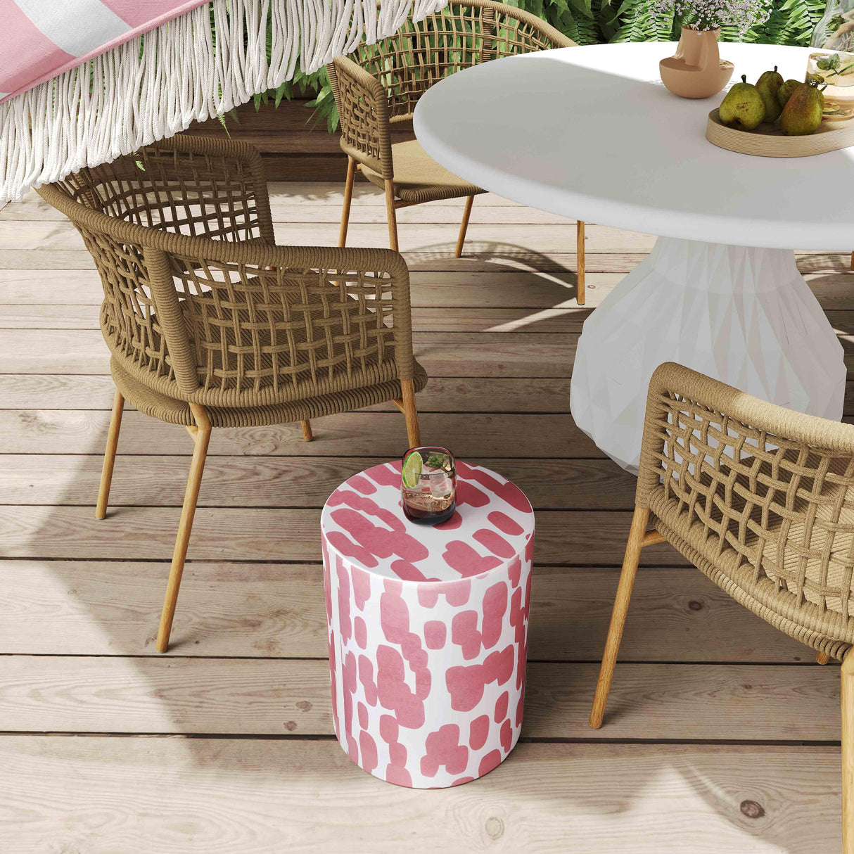 Taurus Ceramic Indoor/Outdoor Stool