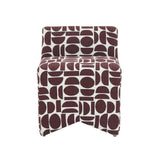 Pippa Geometric Jacquard Weave Stool