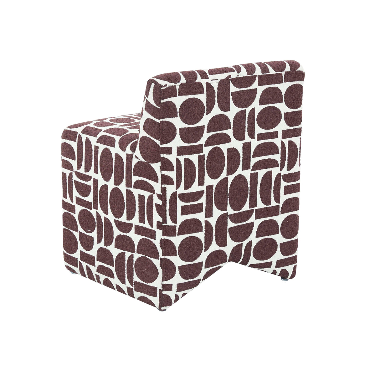 Pippa Geometric Jacquard Weave Stool