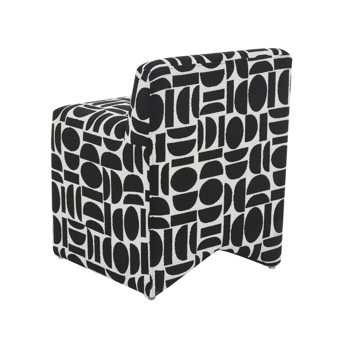 Pippa Geometric Jacquard Weave Stool