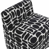 Pippa Geometric Jacquard Weave Stool