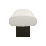 Karol 59.5" Cream Performance Vegan Leather Bench