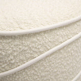 Nero Cream Boucle Ottoman