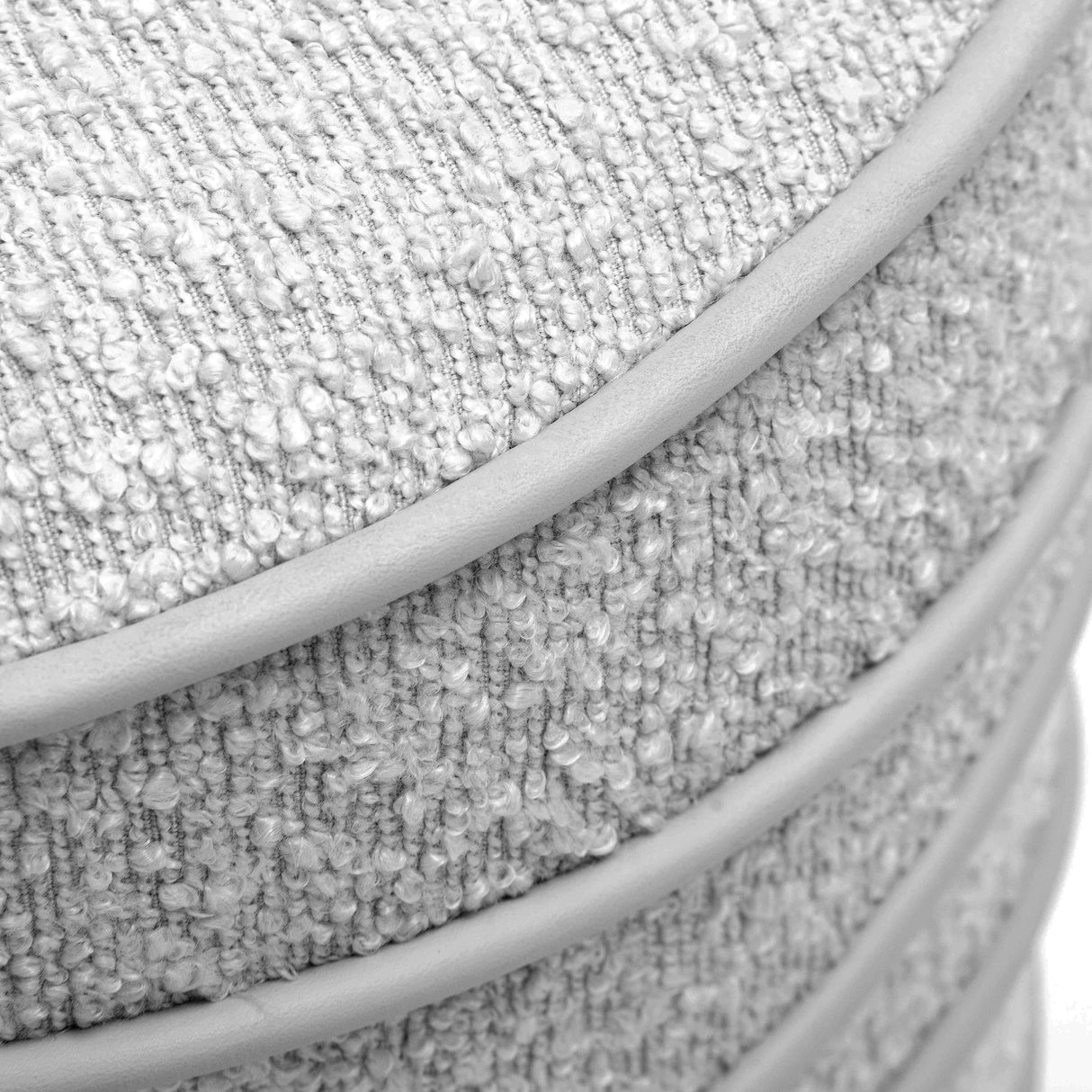 Nero Cream Boucle Ottoman