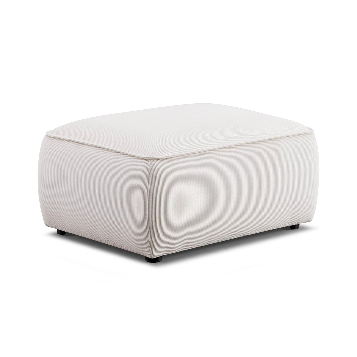 Travie Performance Corduroy Velvet Ottoman - View 1