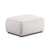 Travie Performance Corduroy Velvet Ottoman - View 1