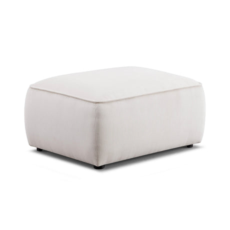 Travie Performance Corduroy Velvet Ottoman - View 1