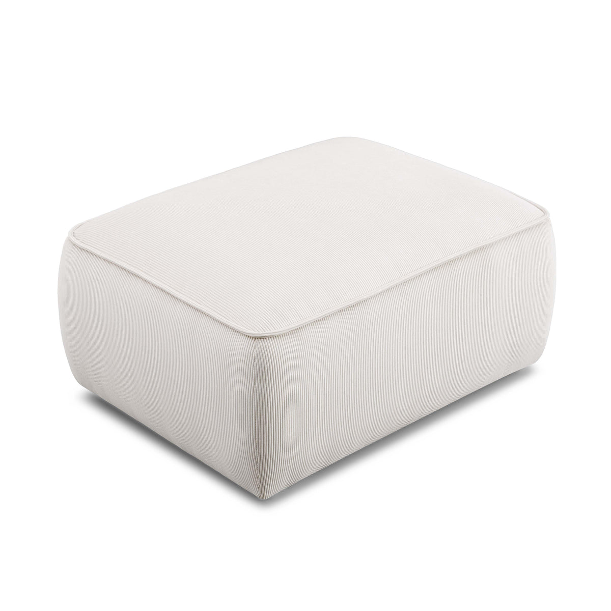 Travie Performance Corduroy Velvet Ottoman - View 3