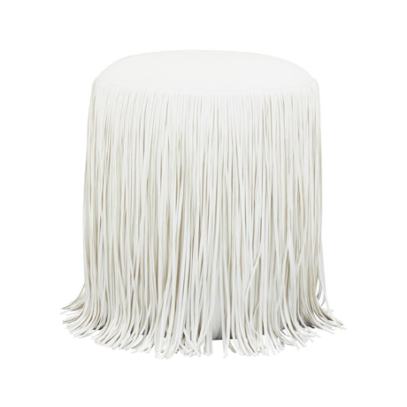 Shag Me Performance Vegan Leather Ottoman - View 8