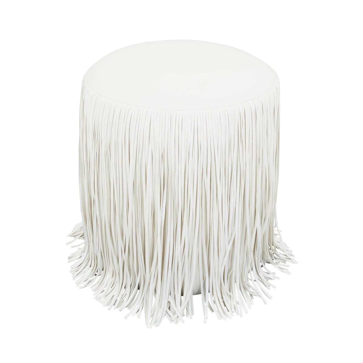 Shag Me Performance Vegan Leather Ottoman - View 10