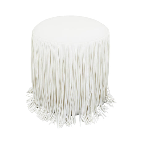 Shag Me Performance Vegan Leather Ottoman - View 10