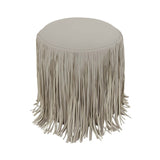 Shag Me Performance Vegan Leather Ottoman