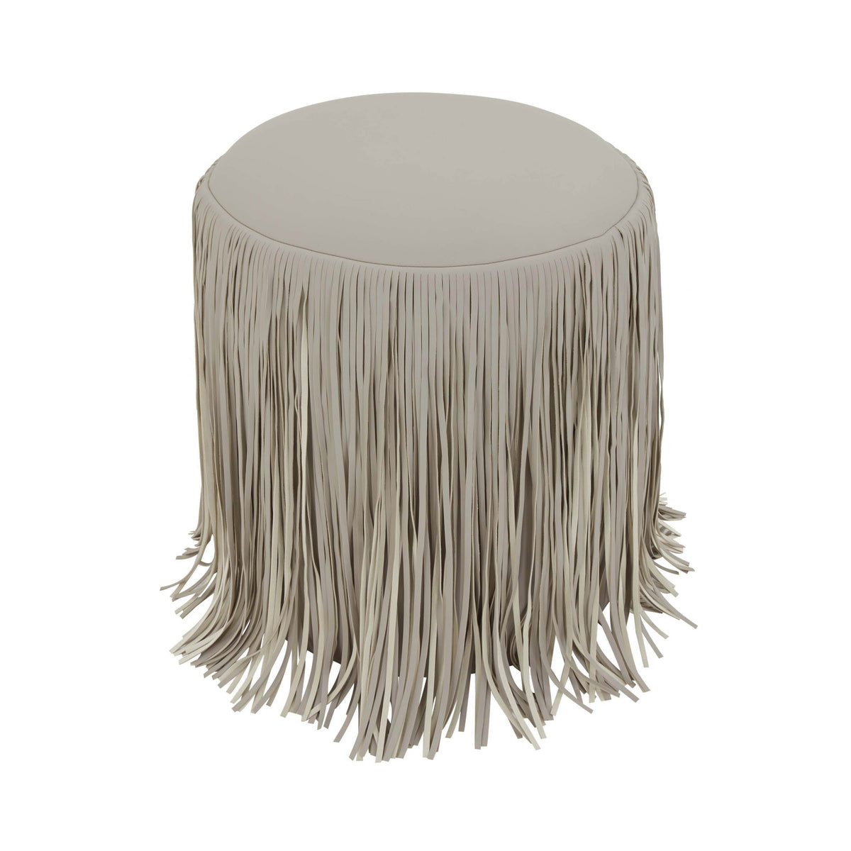 Shag Me Performance Vegan Leather Ottoman - View 16