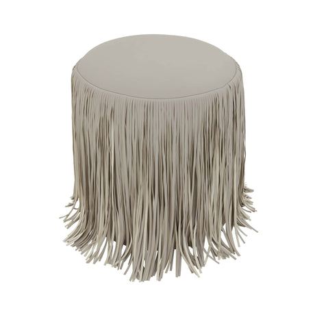 Shag Me Performance Vegan Leather Ottoman - View 16