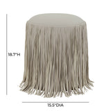 Shag Me Performance Vegan Leather Ottoman