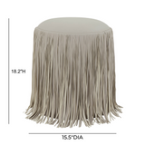 Shag Me Performance Vegan Leather Ottoman - View 18