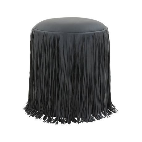 Shag Me Performance Vegan Leather Ottoman - View 20