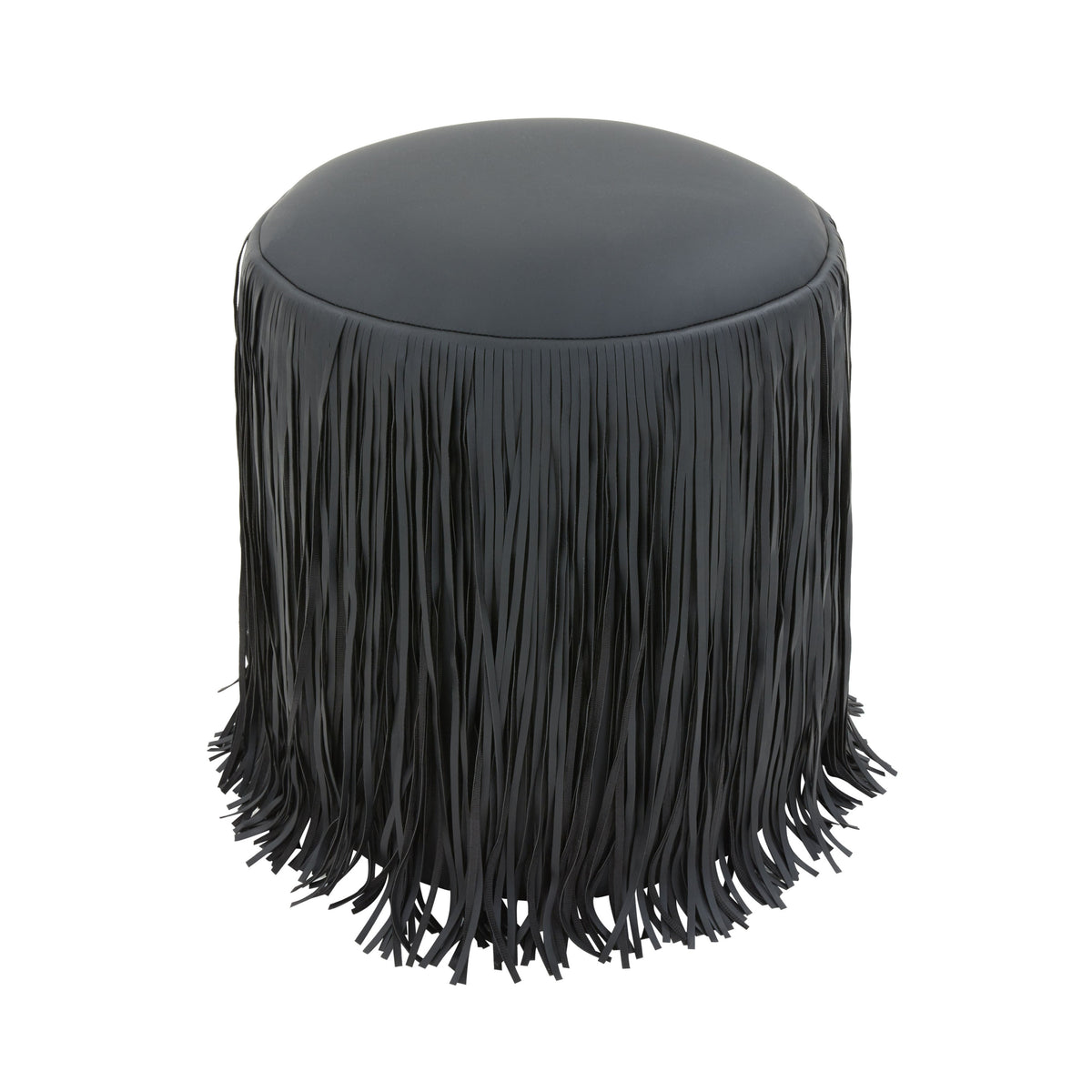 Shag Me Performance Vegan Leather Ottoman - View 22