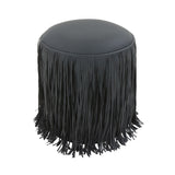 Shag Me Performance Vegan Leather Ottoman - View 22