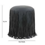 Shag Me Performance Vegan Leather Ottoman - View 24