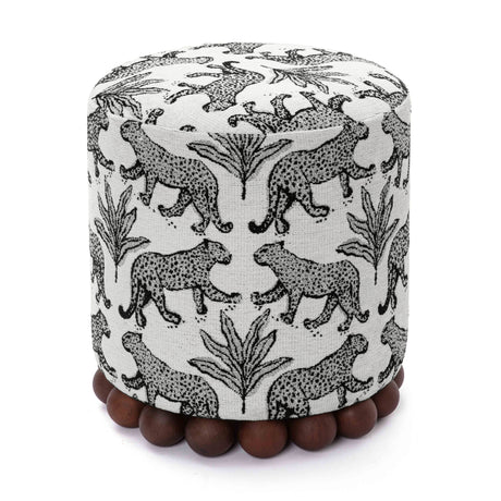Dex versatile footstool styled with decorative throw blanket