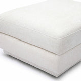 Perry Cream Chenille Modular Ottoman