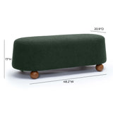Jaine 48" Boucle Large Ottoman