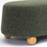 Jaine 48" Loose Mohair Large Ottoman