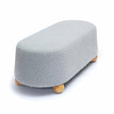 Jaine 48" Loose Mohair Large Ottoman
